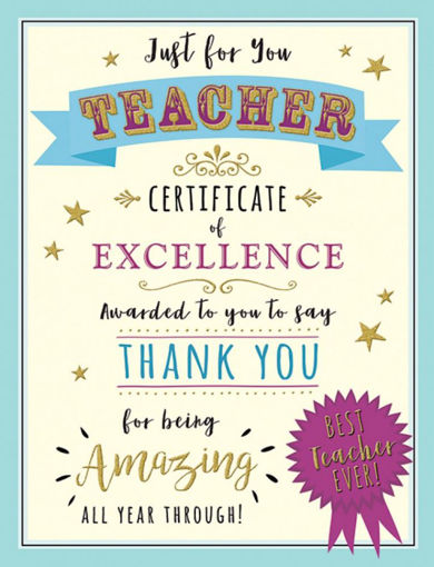 Picture of THANK YOU TEACHER CARD
